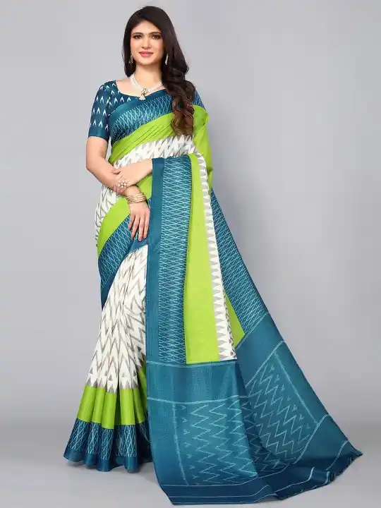 Geometric printed saree with printed border.png