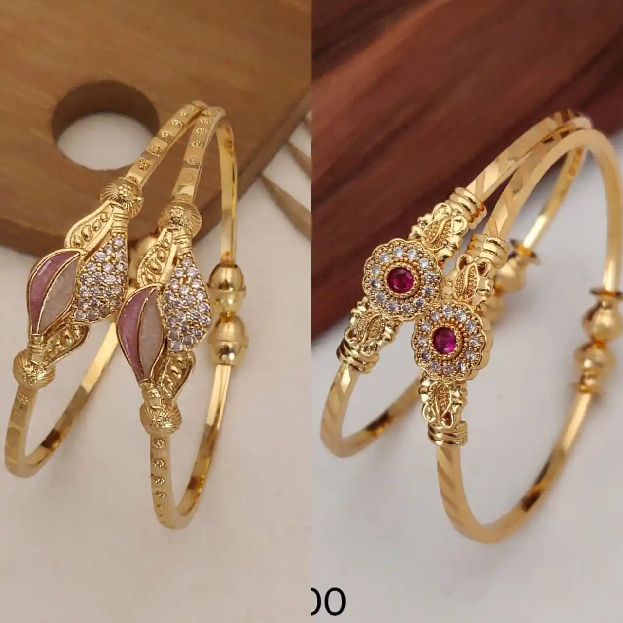 Stylish Adjustable Bracelets For Women & Girls Pack Of 4 Piece ( 2 Pair).png