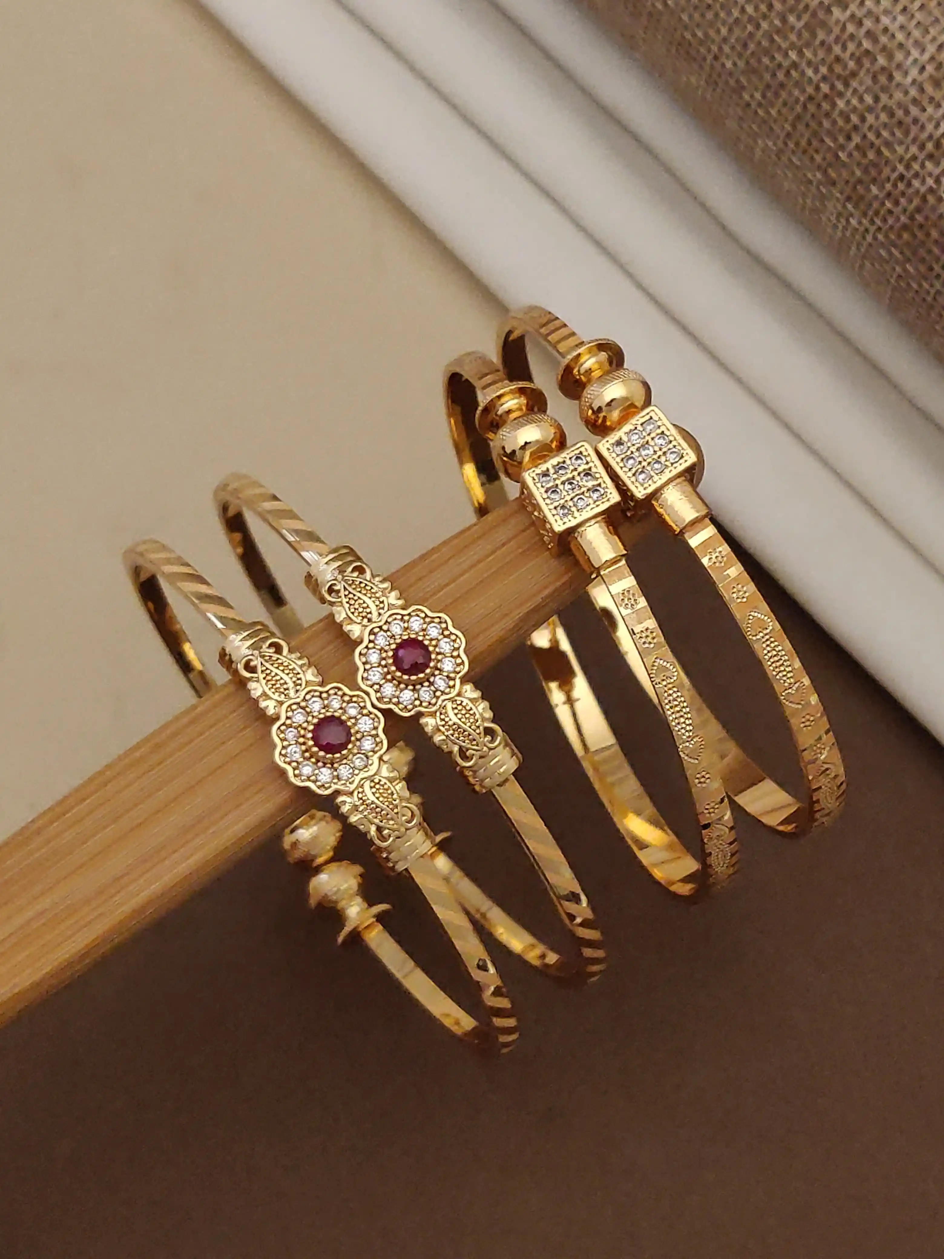 Stylish Adjustable Bracelets For Women & Girls Pack Of 4 Piece ( 2 Pair).png