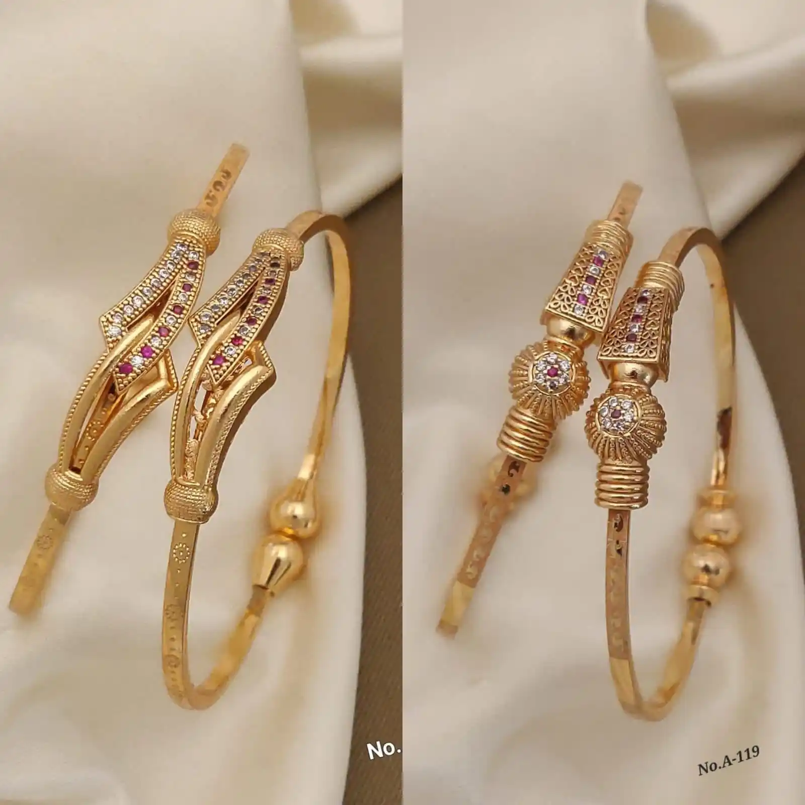 Stylish Adjustable Bracelets For Women & Girls Pack Of 4 Piece ( 2 Pair).png