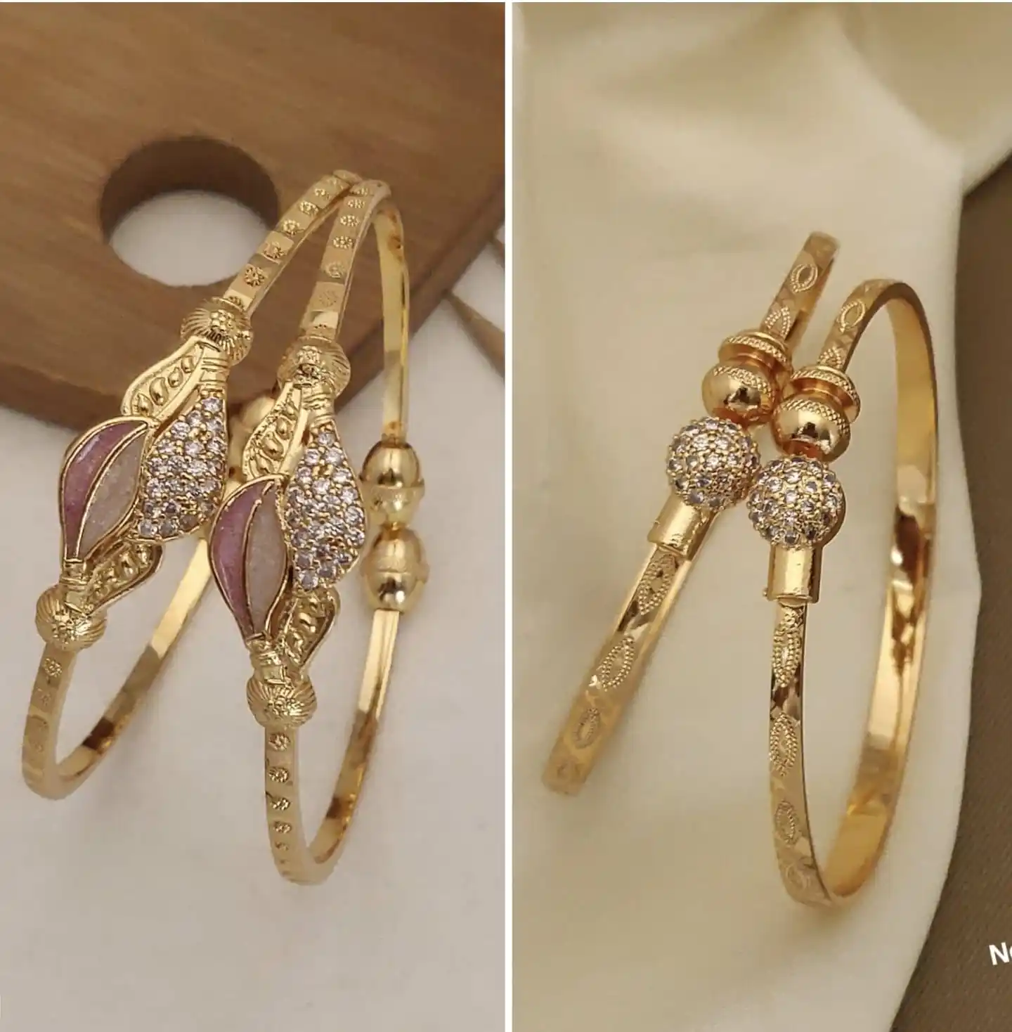 Stylish Adjustable Bracelets For Women & Girls Pack Of 4 Piece ( 2 Pair).png