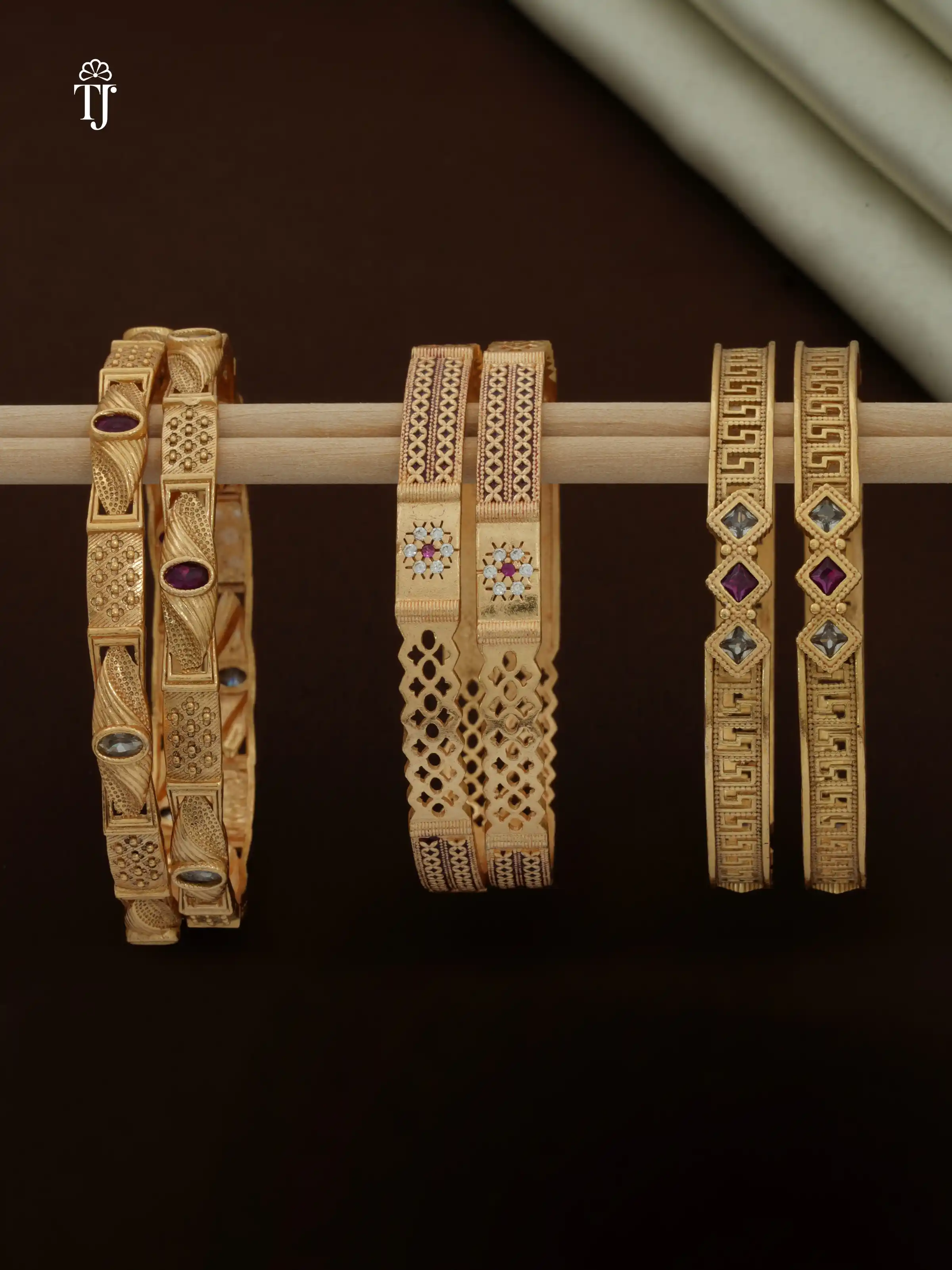 High Gold Finish Brass Bangles Set | Premium Quality Bangles for Everyday Wear.png