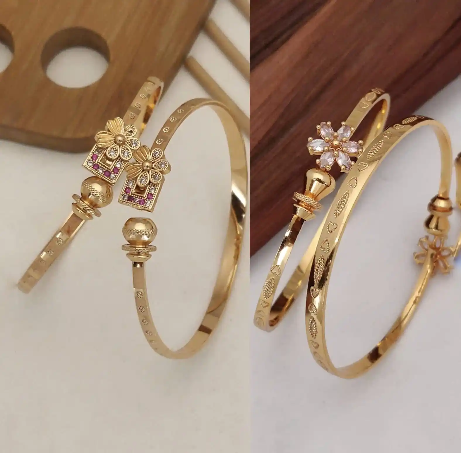 Stylish Adjustable Bracelets For Women & Girls Pack Of 4 Piece ( 2 Pair).png