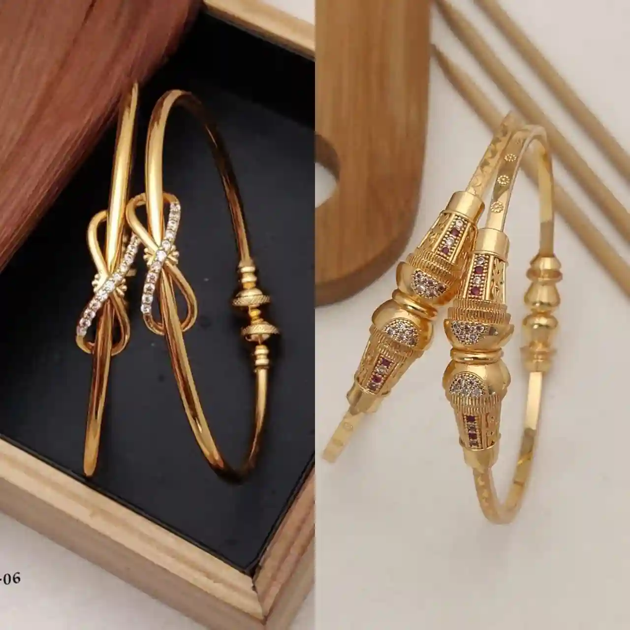 Stylish Adjustable Bracelets For Women & Girls Pack Of 4 Piece ( 2 Pair).png