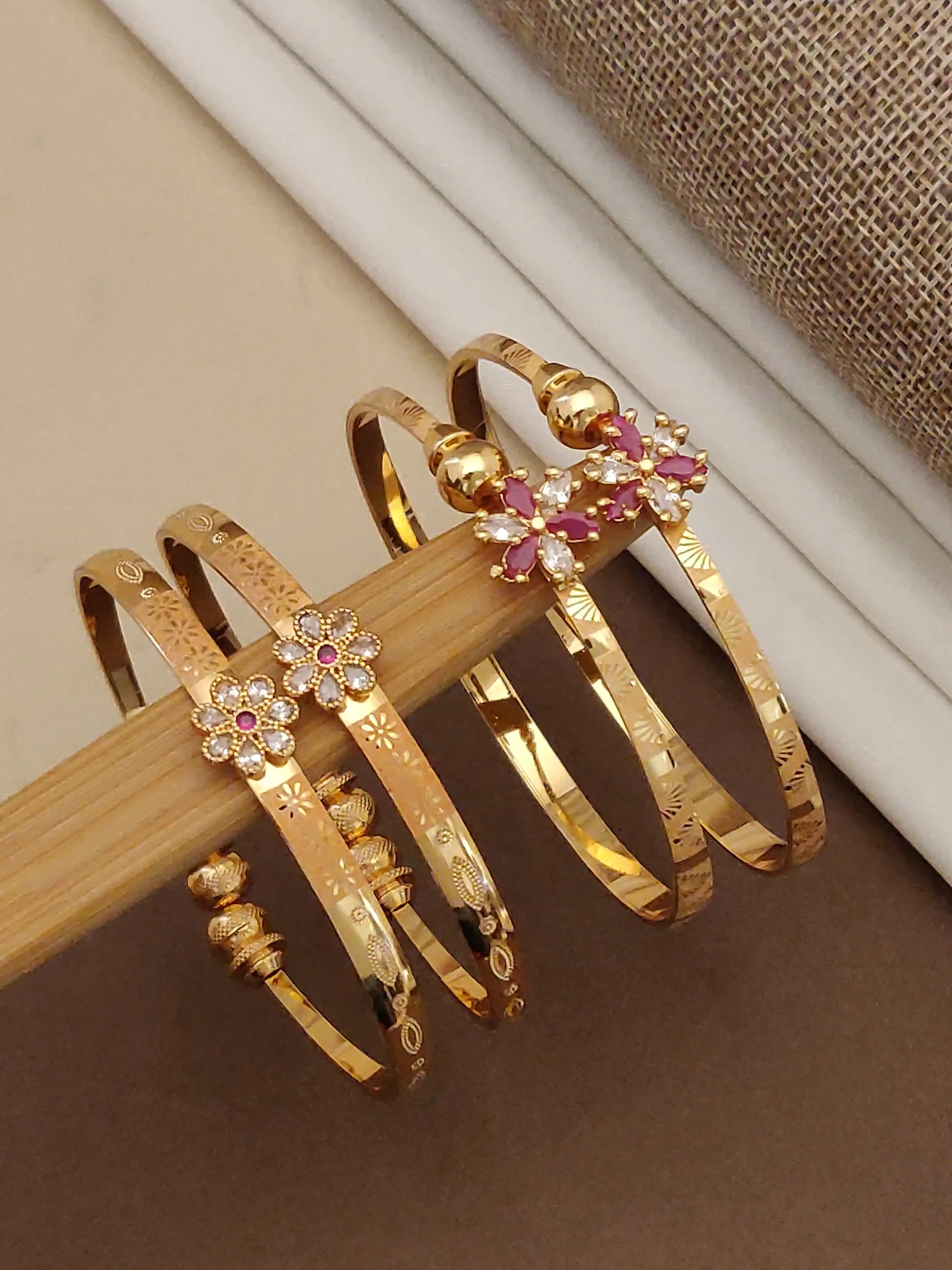 Stylish Adjustable Bracelets For Women & Girls Pack Of 4 Piece ( 2 Pair).png