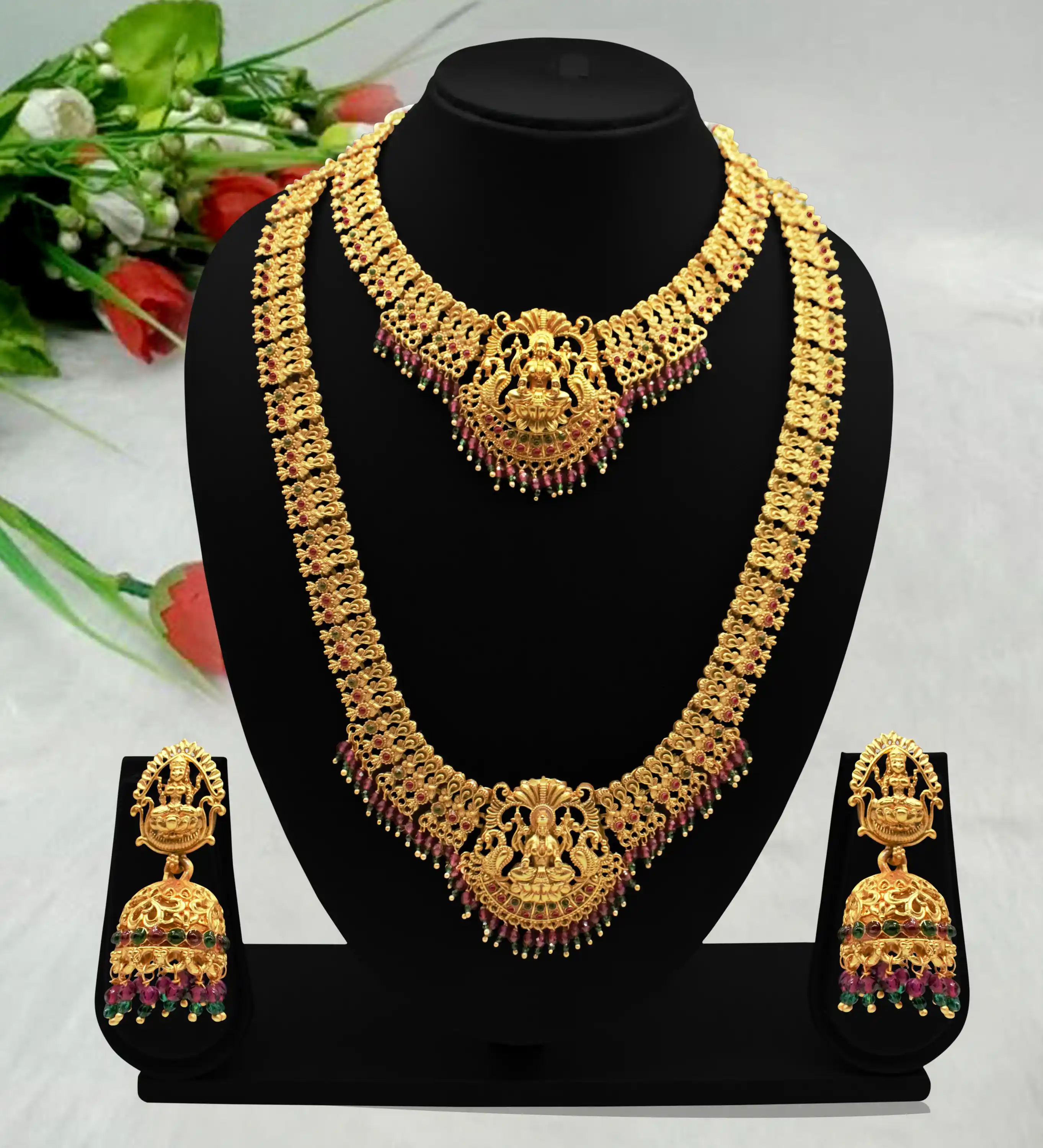 Allure Fancy Jewellery Sets Tempal Jewellery Set.png