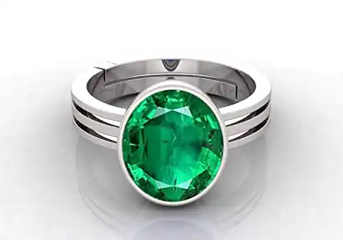 3.25 TO 15.25 Ratti Natural Panna Adjustable Silver RingFor Men And Women With Lab Certified .png