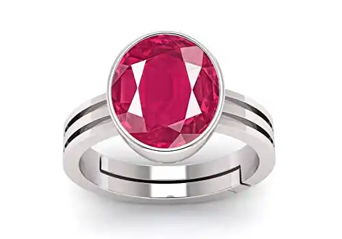 4.25 Ratti  Natural Ruby Stone Manik Ring Adjustable Panchdhatu  Silver Ring for Men & Women.png