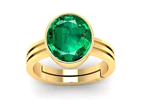 4.25 Ratti Panna (Emerald) Original Stone Adjustable  gold Ring For Men And Women With Lab Certified .png